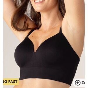 NEW Truekind Supportive Comfort Wireless Shaping Bra Black Size 2XL